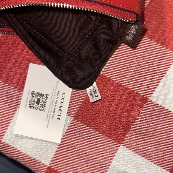 Coach Red Wristlet Clutch